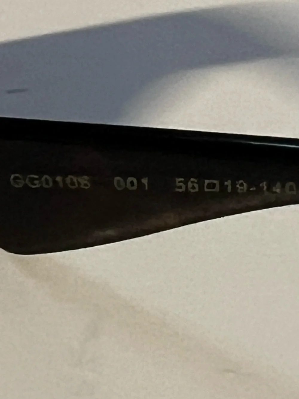 Gucci Black Oversized Geometric Sunglasses with Gold Trim